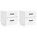 Armadio da Notte 2 pcs Bianco Lucido 43 x 34,5 x 44,5 cm - Foto miniatura 1