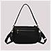 borsa a tracolla in nylon NERO - Foto miniatura 3
