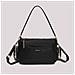 borsa a tracolla in nylon NERO - Foto miniatura 1