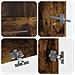 Mobile TV LED a 5 pezzi Rovere Fumo Legno ingegnerizzato - Foto miniatura 2