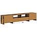 Mobile TV LED a 5 pezzi Rovere Fumo Legno ingegnerizzato - Foto miniatura 7