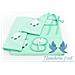 Corredo Neonato Set 4 Pezzi Modello Fabio Set 4pz Verde - Foto miniatura 2