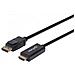 152662 Cavo E Adattatore Video 1 M Displayport Hdmi Nero (displayport 1.1 To Hdmi Cable, 1080p@ 60hz, 1m, Male - Foto miniatura 1