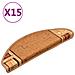 Tappetini Autoadesivi per Scale 15 pz Beige 65x21x4 cm - Foto miniatura 1