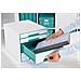 Leitz Schubladenbox Wow Cube, 4 Schbe, Perlwei / eisblau Fr Format Din A4 Maxi, Hochglanz, Schubladen Mit Auszugs - 1 Stck (5213-20-51)  - Foto miniatura 3