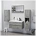 Specchio da Bagno Grigio Cemento 90x10,5x45cm Legno Multistrato - Foto miniatura 4
