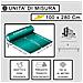 Tessuto Loneta Al Metro – Larghezza 280 Cm, Ideale Per Arredamento, Abbigliamento, Tende E Diy – Elegante, Morbido E Facile Da Lavorare (fasciato-2-verde) - Foto miniatura 3