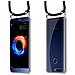 Catena Di Telefoni Cellulari Compatibile Con Honor 8 Pro In Blu Notte - Coperchio Protettivo In Silicone Con Anelli D'argento, Cinturino In Corda E Custodia Staccabile - Foto miniatura 7