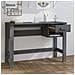 Scrivania Grigio Scuro 110x40x75 Cm In Legno Massello Di Pino - Foto miniatura 8