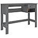 Scrivania Grigio Scuro 110x40x75 Cm In Legno Massello Di Pino - Foto miniatura 1
