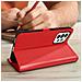 Custodia Per Samsung Galaxy A33 5g Doppia Finestra Supporto Video Rossa - Foto miniatura 5