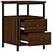 Comodini 2pz Rovere Marrone 34x35,5x50 Cm In Legno Multistrato - Foto miniatura 10