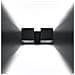 Lampada Da Parete Quad 2 Nero Sl. 0657 - Moderno Lampade Da Parete Nero 11x26x12 Cm - Foto miniatura 3