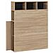 Testata Letto Zeus 95 Cm Con Contenitore Rovere, 2 Ante 9 Fori - Foto miniatura 3