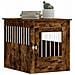 Gabbia Cani Da Arredamento Rovere Fumo 64,5x80x71cm Multistrato - Foto miniatura 2