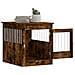 Gabbia Cani Da Arredamento Rovere Fumo 64,5x80x71cm Multistrato - Foto miniatura 3