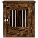 Gabbia Cani Da Arredamento Rovere Fumo 64,5x80x71cm Multistrato - Foto miniatura 5