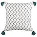 Set Di 2 Cuscini Cornus Cotone 45 X 45 Cm Blu Trama Floreale - Foto miniatura 2