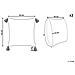 Set Di 2 Cuscini Cornus Cotone 45 X 45 Cm Blu Trama Floreale - Foto miniatura 5
