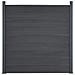 Set Pannello Di Recinzione Grigio 180x186 Cm In Wpc - Foto miniatura 2