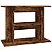 Supporto Acquario 80x35x60 Cm In Legno Multistrato Rovere Fumo - Foto miniatura 1