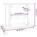 Supporto Acquario 80x35x60 Cm In Legno Multistrato Rovere Fumo - Foto miniatura 7