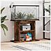 Supporto Acquario 80x35x60 Cm In Legno Multistrato Rovere Fumo - Foto miniatura 8