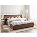 Letto Matrimoniale Boucle Marrone 160 X 200 Cm Linards - Foto miniatura 1