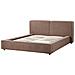 Letto Matrimoniale Boucle Marrone 160 X 200 Cm Linards - Foto miniatura 5