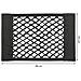 2x Tasca Portaoggetti Sedile Auto 40x25cm Rete Elastica Flessibile a Strappo - Foto miniatura 3