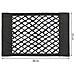2x Tasca Portaoggetti Sedile Auto 40x25cm Rete Elastica Flessibile a Strappo - Foto miniatura 4