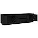 Mobile Porta TV con Luci LED Rovere Nero 193,5x41x50 cm - Foto miniatura 8