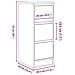 Credenza Rovere Artigianale 29,5x34x76 cm in Legno Multistrato - Foto miniatura 3