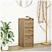 Credenza Rovere Artigianale 29,5x34x76 cm in Legno Multistrato - Foto miniatura 1