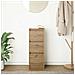 Credenza Rovere Artigianale 29,5x34x76 cm in Legno Multistrato - Foto miniatura 4