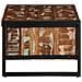 Tavolino Salotto Multicolore 90x50x36cm Legno Massello Recupero - Foto miniatura 7