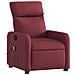 Lusso Casadino -  Poltrona Massaggiante Reclinabile Rosso Vino In Tessuto - Foto miniatura 2