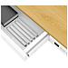 Scrivania con regolazione elettrica dell'altezza 140x70 ET119W-C bianco /rovere - Foto miniatura 6