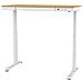 Scrivania con regolazione elettrica dell'altezza 140x70 ET119W-C bianco /rovere - Foto miniatura 8
