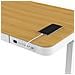 Scrivania con regolazione elettrica dell'altezza 140x70 ET119W-C bianco /rovere - Foto miniatura 3