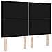 Testiera LED Geometrico Grigio chiaro 144 cm Velluto - Foto miniatura 7