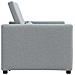 Divano Letto Singolo Grigio chiaro 90 x 165 x 87 cm Tessuto - Foto miniatura 6
