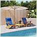 Cuscino per Sedia 2 pcs Blu 58 x 77 x 4.5 cm Tessuto Oxford - Foto miniatura 2
