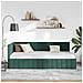 Cornice del letto ad angolo Verde Scuro 100 cm x 200 cm Velluto - Foto miniatura 4