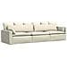 Cuscini da Divano 2 pcs Crema 145 x 40 cm Tessuto in Cords - Foto miniatura 3