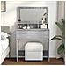 Tavoli da Trucco per Camera da Letto con cassetto Grigio Sonoma - Foto miniatura 4