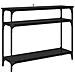 Tavolo consolle Rovere Nero 100 x 29 x 75 cm Legno multistrato - Foto miniatura 1