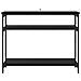 Tavolo consolle Rovere Nero 100 x 29 x 75 cm Legno multistrato - Foto miniatura 5