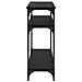 Tavolo consolle Rovere Nero 100 x 29 x 75 cm Legno multistrato - Foto miniatura 6