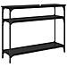 Tavolo consolle Rovere Nero 100 x 29 x 75 cm Legno multistrato - Foto miniatura 7
